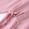 Coppia di kimono 100% in cotone a doppia garza per pigiama